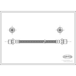 Stabdžių žarnelė  CORTECO 19032542
