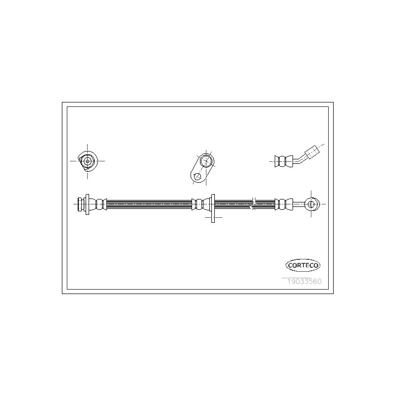 Stabdžių žarnelė  CORTECO 19033560
