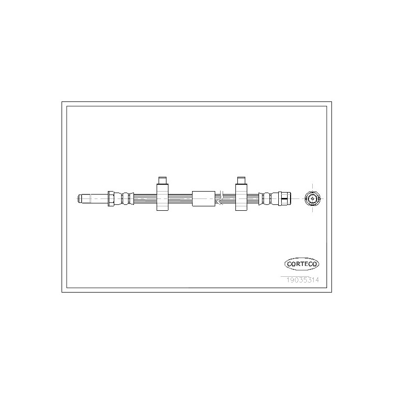 Stabdžių žarnelė  CORTECO 19035314