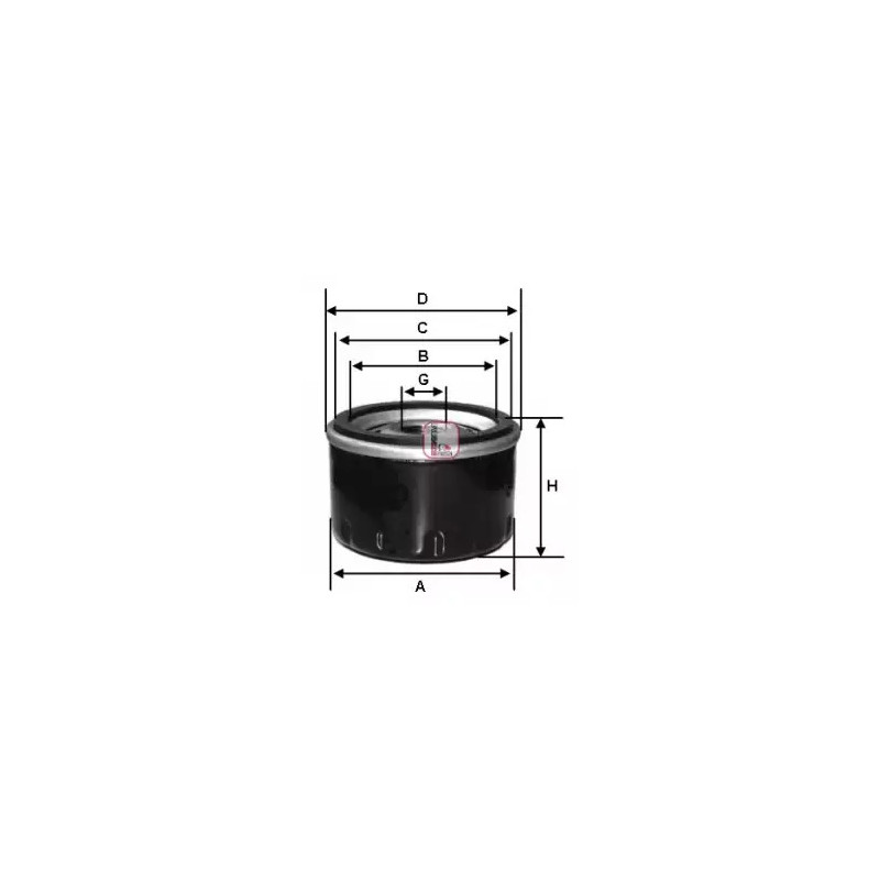 Alyvos filtras  SOFIMA S 3293 R