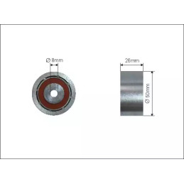 Dirželio kreipiantysis guolis CAFFARO 138-22