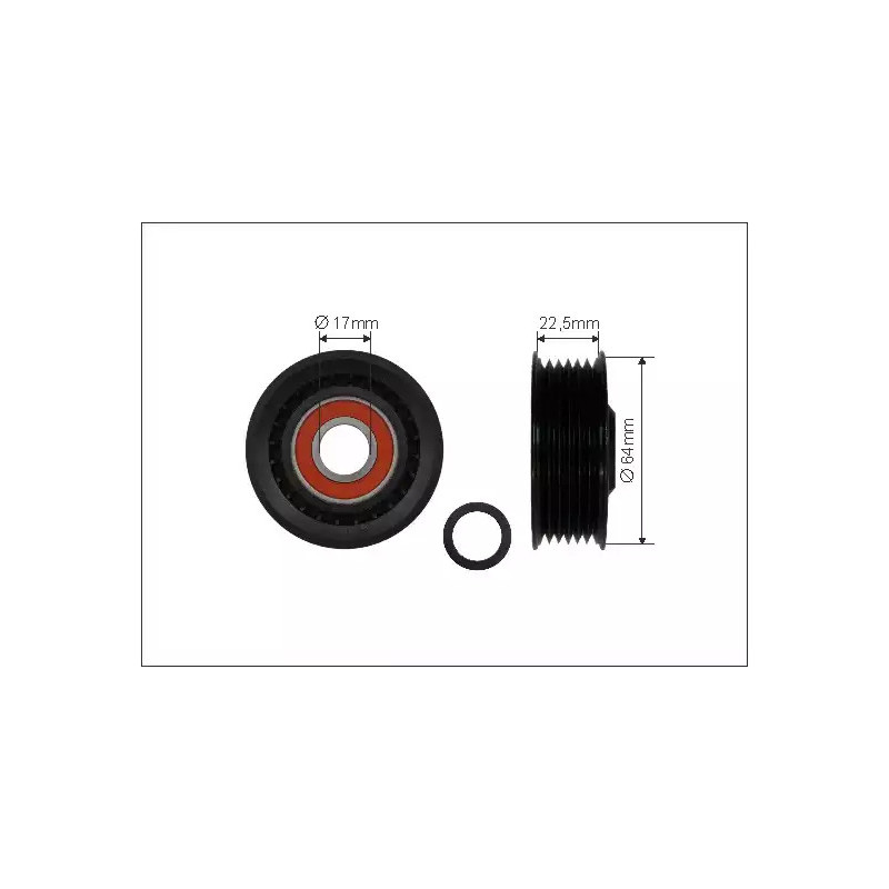 Dirželio kreipiantysis guolis CAFFARO 306-40