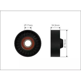 Dirželio kreipiantysis guolis CAFFARO 341-00