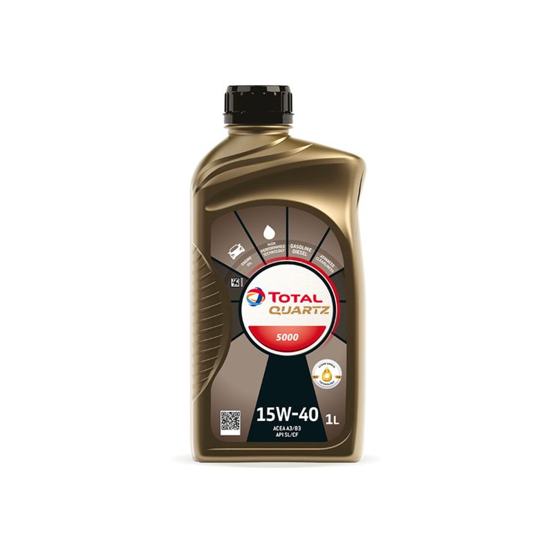 Alyva TOTAL 15W40 QUARTZ 5000 1L