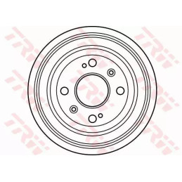 Stabdžių būgnas  TRW DB4118