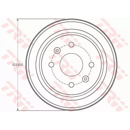 Stabdžių būgnas  TRW DB4442