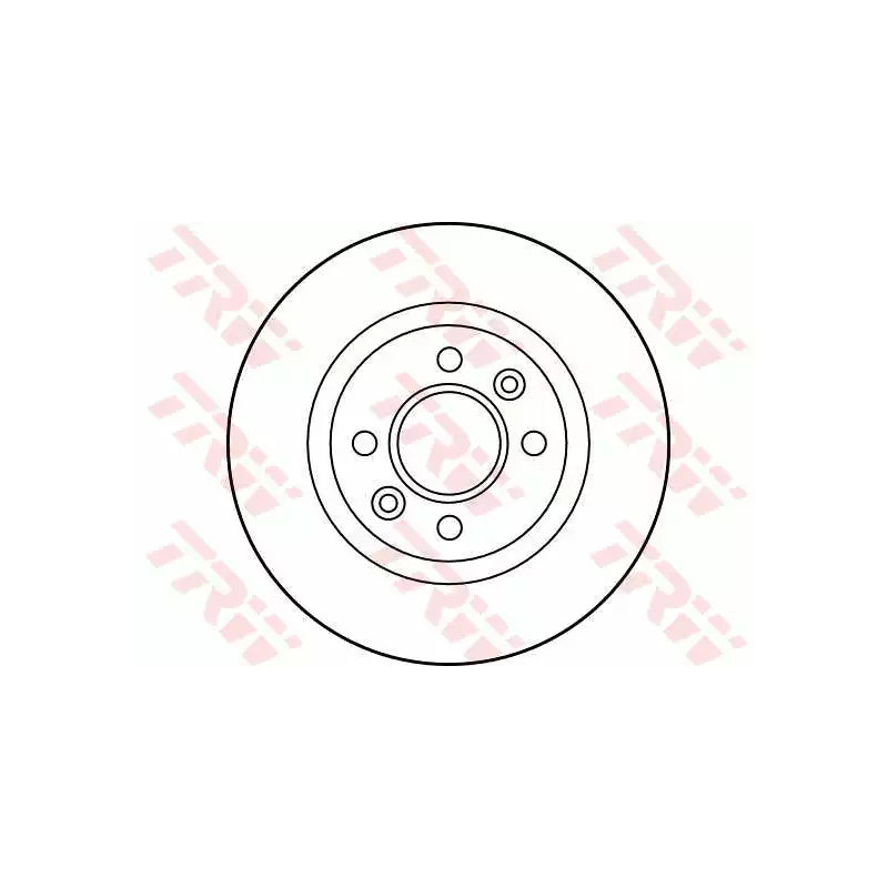 Stabdžių diskas  TRW DF1017