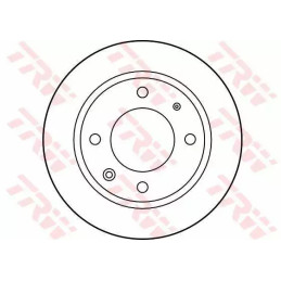 Stabdžių diskas  TRW DF1117