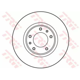 Stabdžių diskas  TRW DF1225