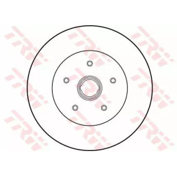 Stabdžių diskas  TRW DF1524S
