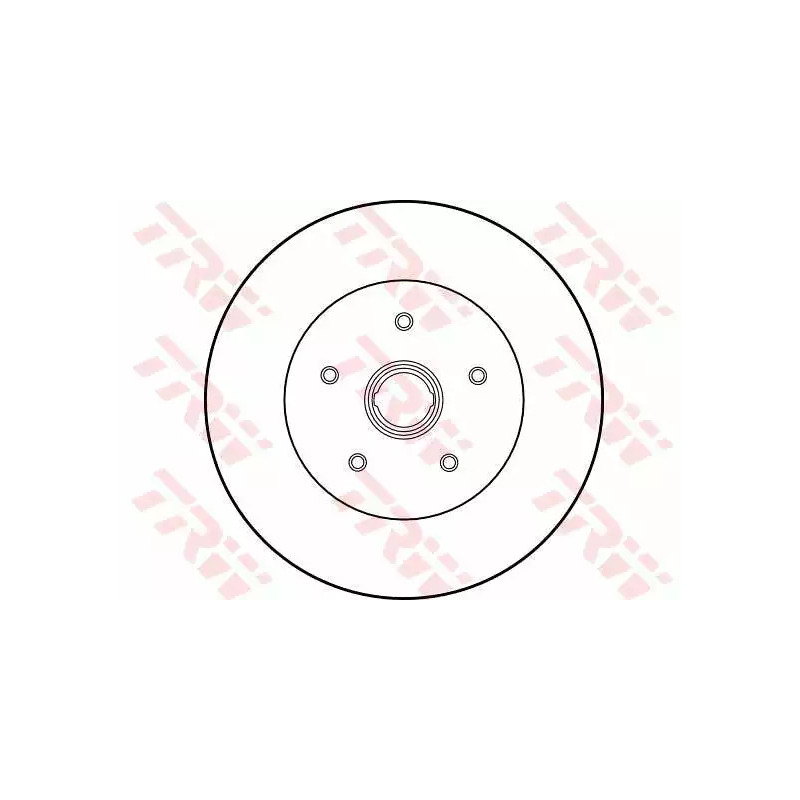 Stabdžių diskas  TRW DF1524S