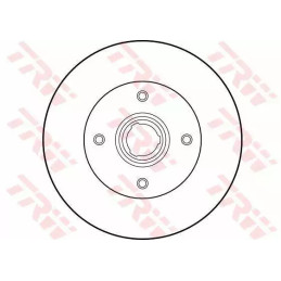 Stabdžių diskas  TRW DF1529