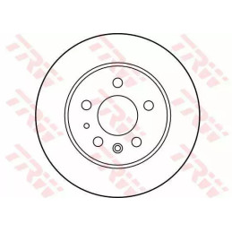 Stabdžių diskas  TRW DF1574