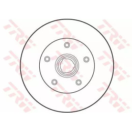 Stabdžių diskas  TRW DF1540