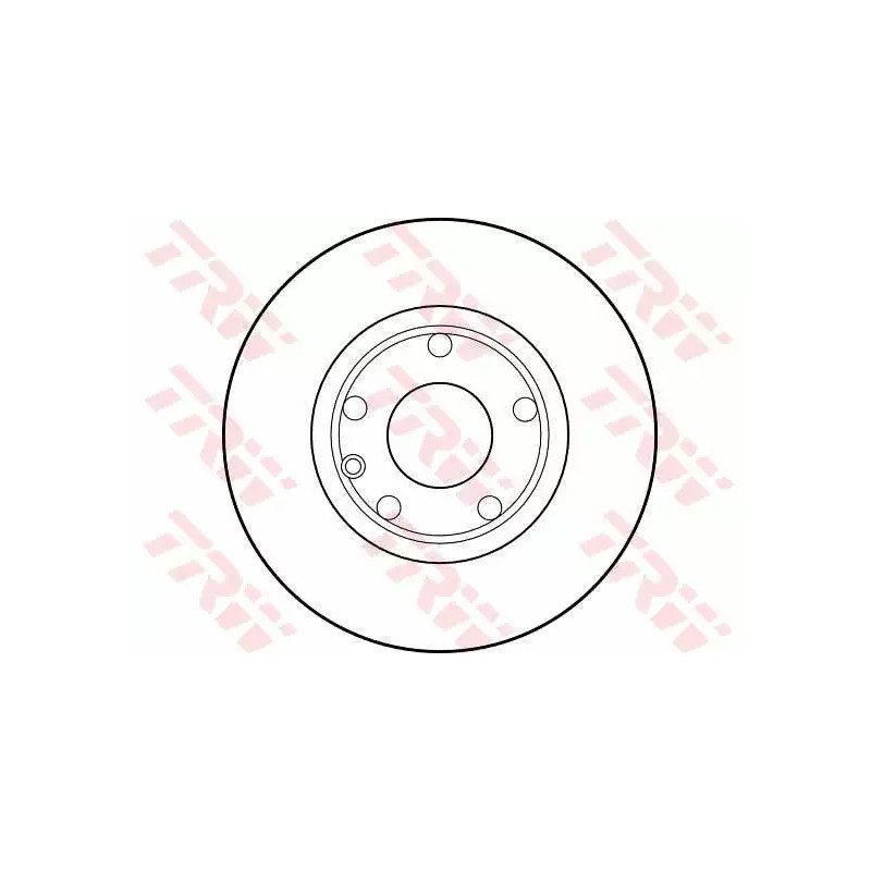 Stabdžių diskas  TRW DF1596