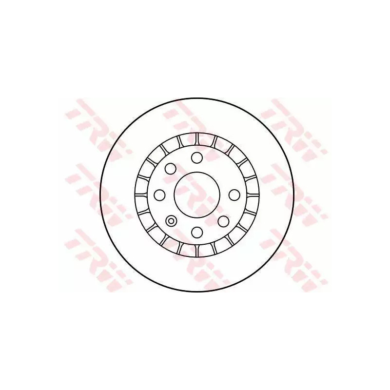 Stabdžių diskas  TRW DF1625