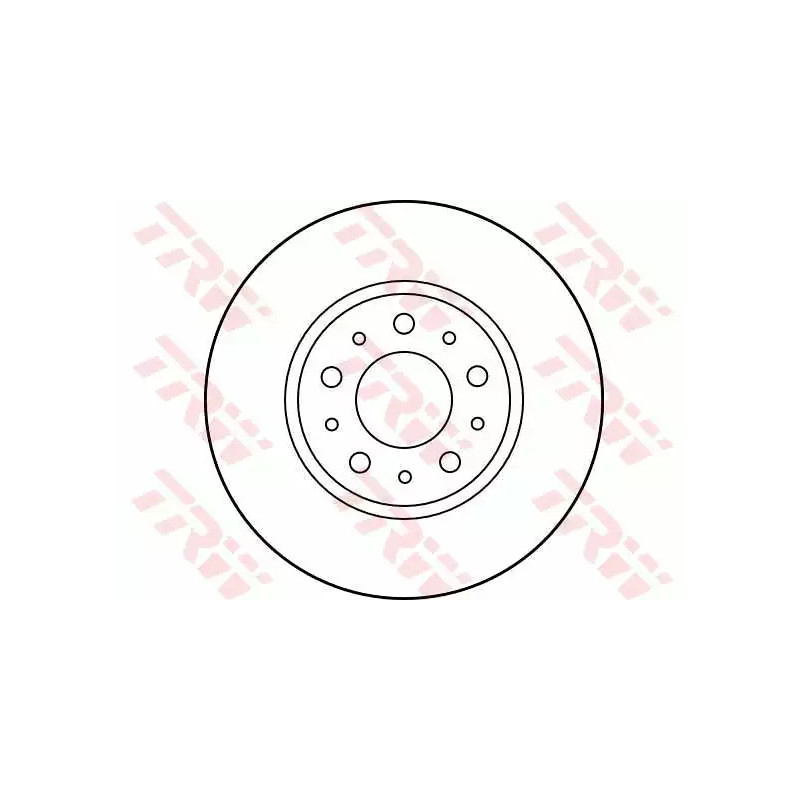 Stabdžių diskas  TRW DF1697