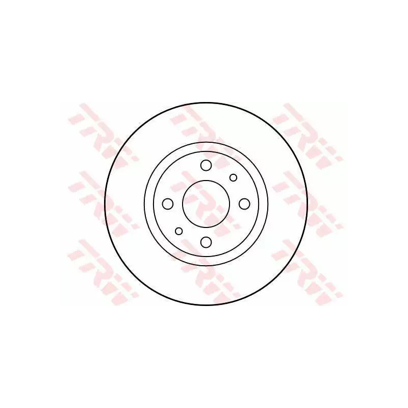Stabdžių diskas  TRW DF1744