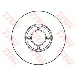 Stabdžių diskas  TRW DF1856