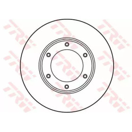 Stabdžių diskas  TRW DF1967