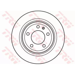 Stabdžių diskas  TRW DF2557