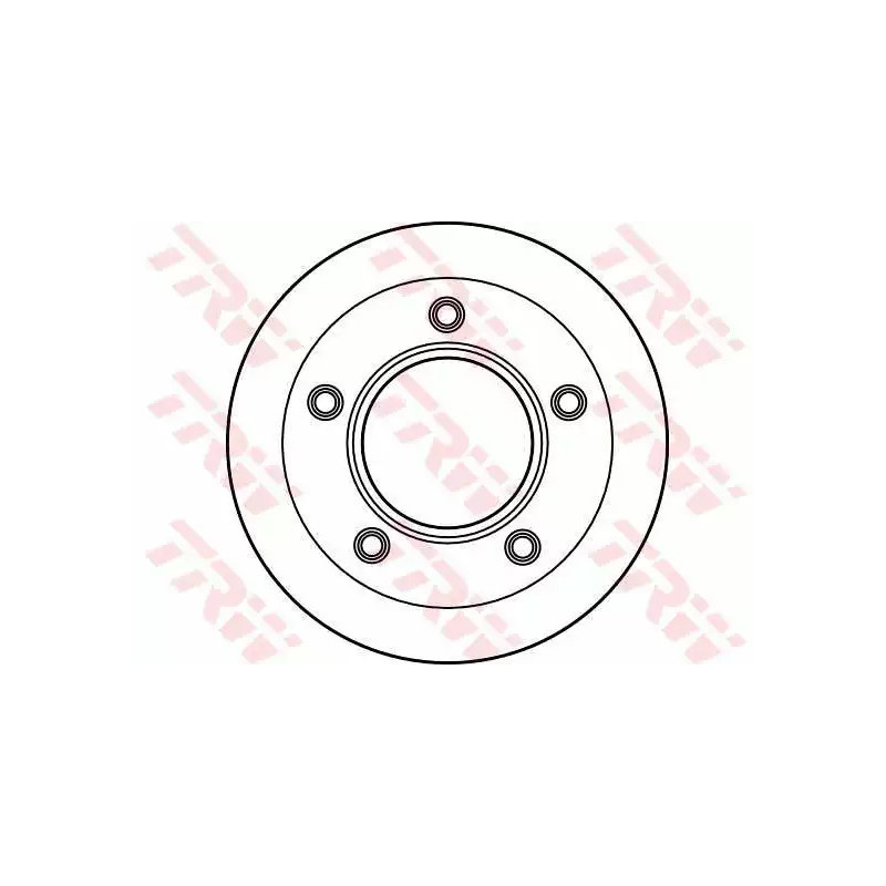 Stabdžių diskas  TRW DF2579S