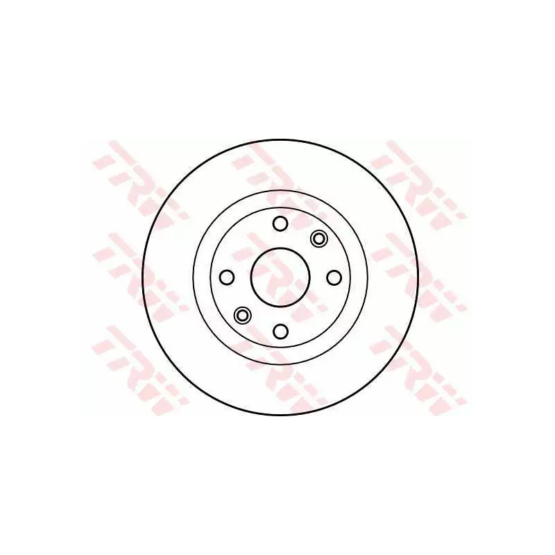 Stabdžių diskas  TRW DF2586
