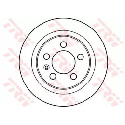 Stabdžių diskas  TRW DF2619
