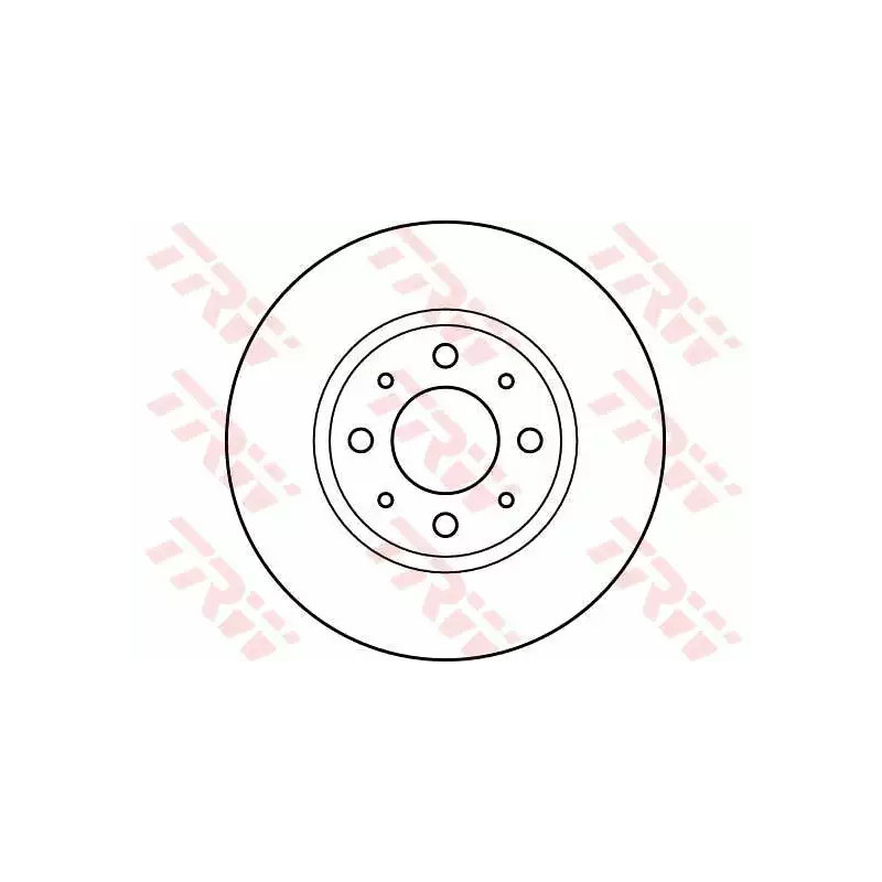 Stabdžių diskas  TRW DF2621