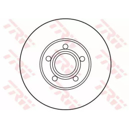 Stabdžių diskas  TRW DF2652