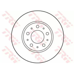 Stabdžių diskas  TRW DF2671