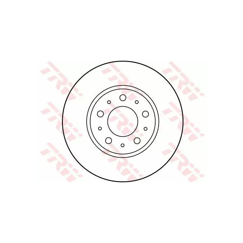 Stabdžių diskas  TRW DF2671