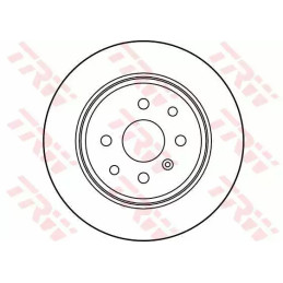 Stabdžių diskas  TRW DF2663