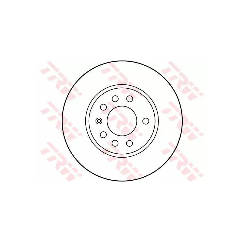 Stabdžių diskas  TRW DF2681