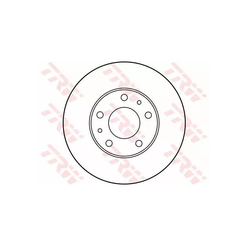 Stabdžių diskas  TRW DF2728