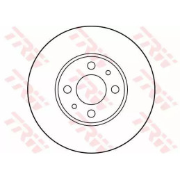 Stabdžių diskas  TRW DF2734