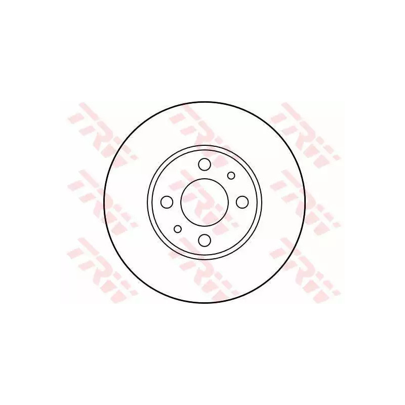 Stabdžių diskas  TRW DF2734