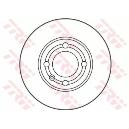 Stabdžių diskas  TRW DF2755