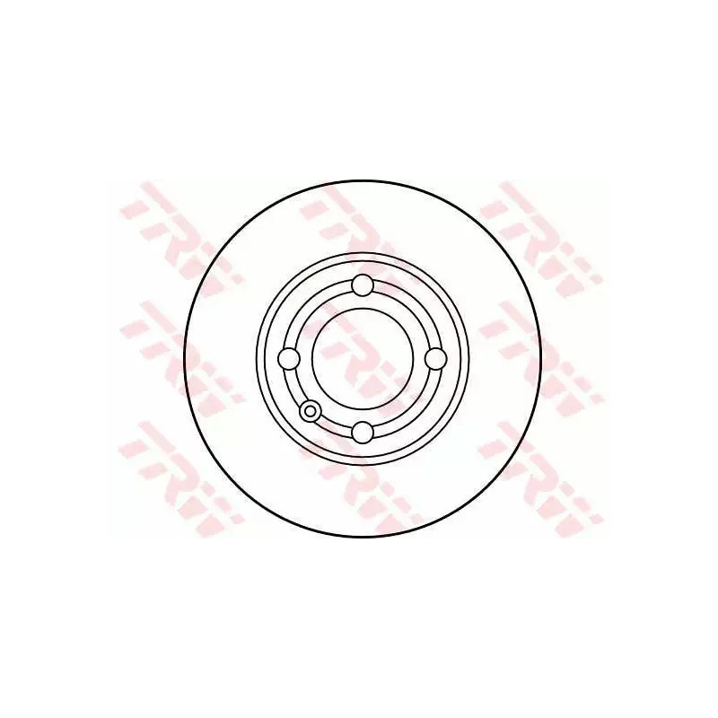 Stabdžių diskas  TRW DF2755