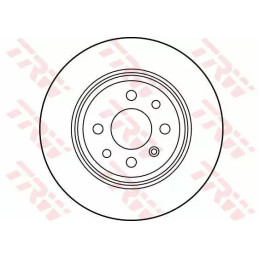 Stabdžių diskas  TRW DF2772