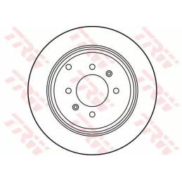 Stabdžių diskas  TRW DF2781
