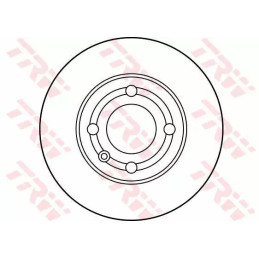 Stabdžių diskas  TRW DF2780