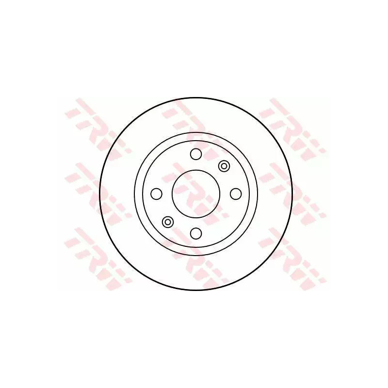 Stabdžių diskas  TRW DF2782