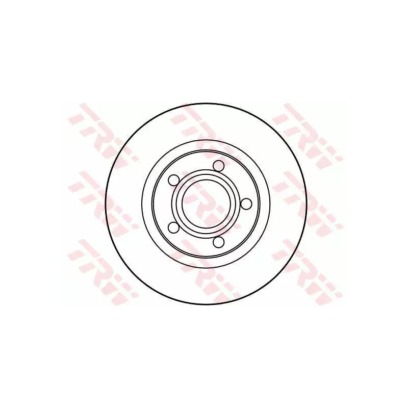 Stabdžių diskas  TRW DF2806