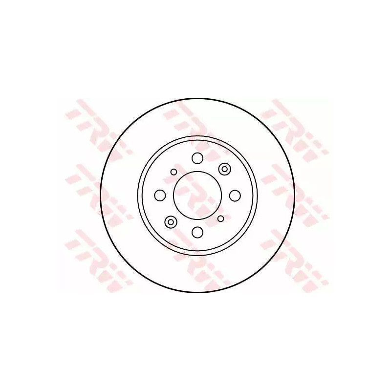 Stabdžių diskas  TRW DF2792