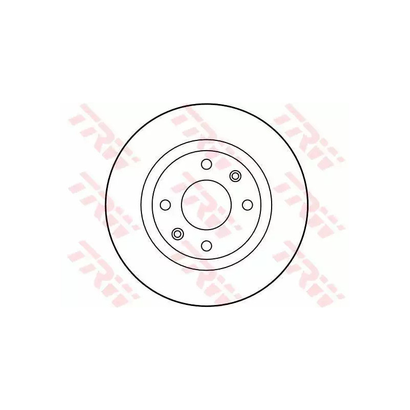 Stabdžių diskas  TRW DF2808