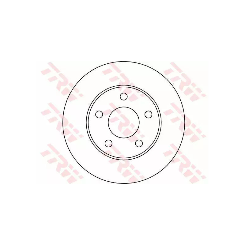 Stabdžių diskas  TRW DF4041
