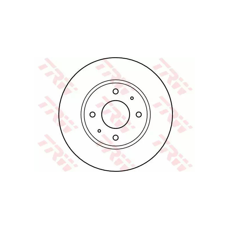 Stabdžių diskas  TRW DF4054