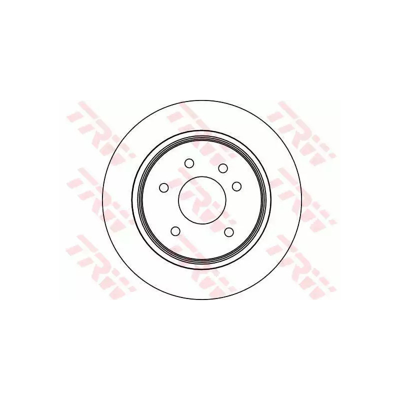 Stabdžių diskas  TRW DF4094