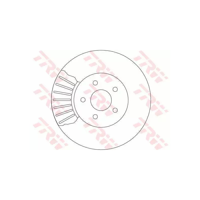 Stabdžių diskas  TRW DF4147